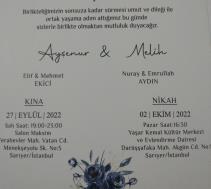 Elif & Mehmet EKİCİ‘İN AYŞENUR EKİ KCİ‘İN   Nikah‘ına Tüm Dostlarımızı bekliyoruz.