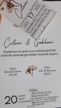 Gül&Bayram EKİCİ‘İN Oğlu Gökhan EKİCİ‘İN DÜĞÜN TÖRENİNE TÜM DOSTLARIMIZ DAVETLİDİR.