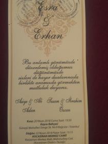 ibrahim( HAYDAR-SUSAM) ÖZCAN‘IN Oğlu Erhan ÖZCAN‘IN Düğünü‘ne tüm dostlarımız davetlidir.