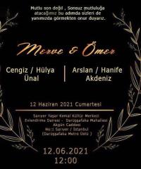 Arslan & Hanife Oğlu Ömer AKDENİZ‘İN Nikah‘ına Tüm Dostlarımızı bekliyoruz.