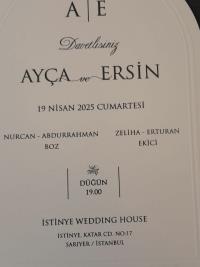 ZELİHA/ ERTURAN EKİCİ‘İN OĞLU ERSİN EKİCİ‘İN DÜĞÜNÜ‘E TÜM DOSTLARIMIZ DAVETLİDİR.